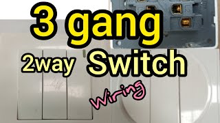 3 GANG SWITCH WIRING [upl. by Kecaj]