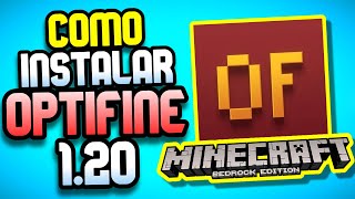 Como INSTALAR OPTIFINE para MINECRAFT PE 120  Minecraft Bedrock [upl. by Meyer]