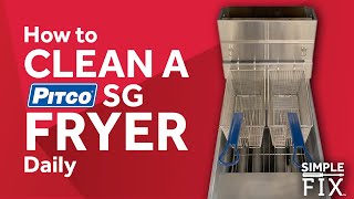 How to Clean a Pitco SG Fryer Daily [upl. by Aissatsan]