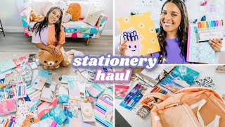 ✨ aesthetic back to school supplies haul 📓🌈 stationery essentials🖋 [upl. by Ruddie421]