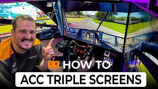 How to set up Triple Monitors in ACC  without Surround [upl. by Swartz]