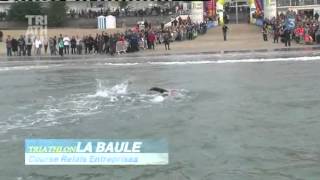 Triathlon Audencia La Baule Natation Relais Entreprises [upl. by Colis]