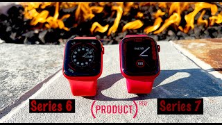 HandsOn Product Red Apple Watch Series 7 vs Product Red S6  Best Watch Bands to Pair Up ⌚️ [upl. by Jeane]