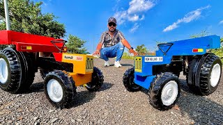 2 Big Tractor Model Unboxing  HMT 3522 amp New Holland 3630  4WD Farming Die Cast Equipment [upl. by Retsevlys]