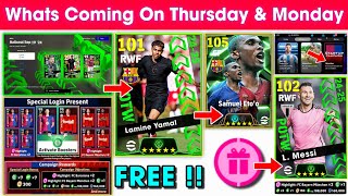 What Is Coming On Thursday amp Next Monday In eFootball 2025 Mobile  New Potw amp Free Coins 🤩🔔 [upl. by Halludba]