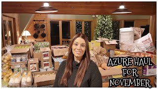 LARGE FAMILY BULK AZURE HAUL FOR THANKSGIVING DEHYDRATING CANNING FD YUMMY MEALS PLUS NEW ITEMS [upl. by Ahsehyt424]