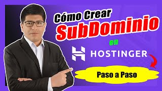 Cómo CREAR Un SubDominio en Hostinger PASO A PASO [upl. by Vevine787]