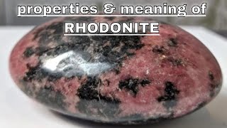 Rhodonite Meaning Benefits and Spiritual Properties [upl. by Henriette419]