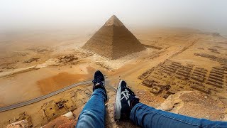 Climbing the Great Pyramid of Giza 146 metres [upl. by Dualc]