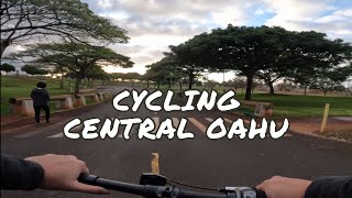 Catching the Sunrise while cycling through Central Oahu Regional Park [upl. by Tabber579]