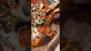 Pepperoni and Mushrooms  Classic food pizza mukbang asmr [upl. by Thoma]