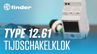 Finder 1261 Tijdschakelklok  Aansluiten amp instellen [upl. by Edmunda]