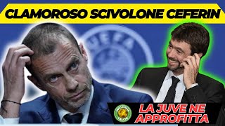 Esplosivo Scivolone di Ceferin e Infantino Agnelli e la Juventus godono [upl. by Pickar]