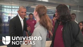 ¿Qué harías si Obama llega de sorpresa a tu escuela Esto fue lo que le pasó a estos estudiantes [upl. by Tiffani]