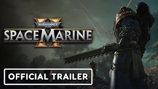 Warhammer 40000 Space Marine 2  Official Weapon Chainsword Trailer [upl. by Akihc]