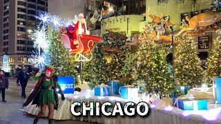 Chicago Christmas Lights Festival Parade ✨ The Magnificent Mile On Saturday  November 23 2024  4K [upl. by Bishop918]