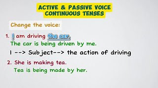 Active and Passive Voice Part 2  Tenses  Change the Voice [upl. by Woolley403]