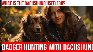 The History of Dachshunds Badger Hunting Through the Ages [upl. by Yankee952]