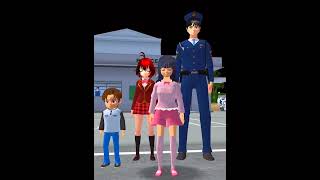 Sakura horror shorts  zombie  police sakuraschoolsimulator [upl. by Atekahs]