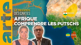 Afrique  comprendre les coups d’État  Une leçon de géopolitique  Le dessous des cartes  ARTE [upl. by Grigson118]