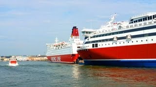 Ferries Viking Line XPRS and Mariella in Helsinki [upl. by Groome]