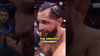 Who’s Jorge Masvidal Voting For President 🇺🇸 [upl. by Allehs844]