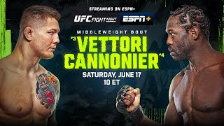 UFC VEGAS 75 LIVE VETTORI VS CANNONIER LIVESTREAM amp FULL FIGHT NIGHT COMPANION [upl. by Noswal]