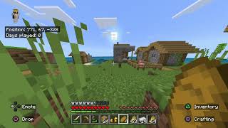 Minecraft insane seed village spawn blacksmiths ruined portal and strong hold [upl. by Hilliard25]