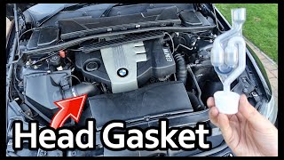 HOW TO TEST FOR HEAD GASKET FAILURE ON AN ENGINE EASY WAY [upl. by Maudie]