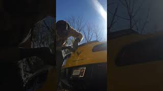 Blacked out C7 Corvette flags install Full upload on channel🏁📺🛰️💥 explore tiktok christmas asmr [upl. by Carling]