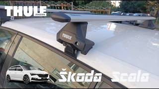 Roof rack Skoda Scala Crossbars Installation [upl. by Franklin]