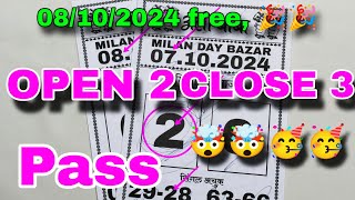 MILAN DAY 07102024 free otc satta matka 100 Fixx single ank tricks MILAN DAY Dont miss [upl. by Kleper]