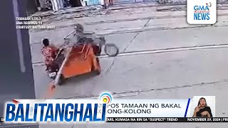 Rider patay matapos tamaan ng bakal na karga ng kolongkolong  Balitanghali [upl. by Deina87]