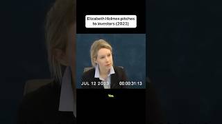 Elizabeth Holmes pitches her new business 2023 [upl. by Ynffit]