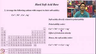 Week 4Lecture 27  Hard soft acid base [upl. by Lerim]