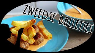 Ikea Zweedse balletjes  gehaktballetjes Köttbullar recept [upl. by Ludmilla]