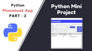 Phonebook app using Python with source code  File Structure mini project  PART 2 [upl. by Eziechiele]