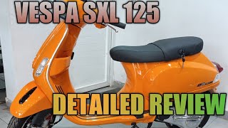 Vespa SXL 125BS6 Facelift Review  Vespa SXL125 Review vespa [upl. by Onfre]