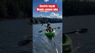 Trolling motor on tandem kayak T42 kayak watersport jetski [upl. by Carmon]