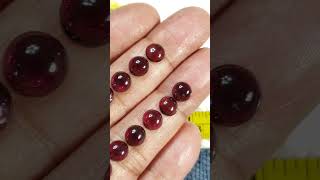 Natural Almandine Garnet Cabochons [upl. by Jessabell170]