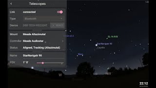 Stellarium Mobile Plus  Telescope control [upl. by Rastus]