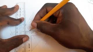 How to Draw an Ellipse by concentric circle and rectangle method using a compass and ruler [upl. by Dressler405]