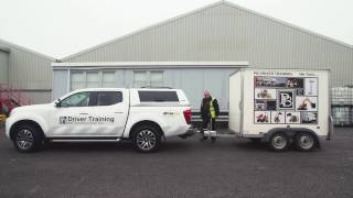 Car and Trailer  DVSA Test  BE Couple and Uncouple Demonstration [upl. by Schott]