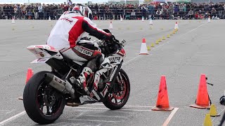 MOTO GYMKHANA  ZX10R YZFR6 WR450F DRZ400SM [upl. by Ayotel861]