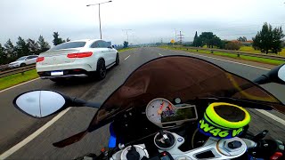 🚀Motos vs Autos  BMW S1000RR Argentina VS Mercedes Benz GLE 400 Coupe 💥 [upl. by Umeko]