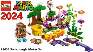 2024 Soda Jungle Maker Set  71434  LEGO Super Mario Instructions lego mario luigi peach [upl. by Naarah]