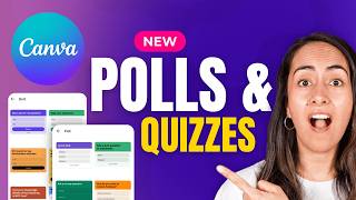 NEW How to Create Interactive Polls amp Quizzes in Canva  Easy Beginner Tutorial [upl. by Nalor]