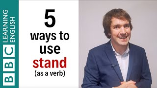 5 ways to use stand as a verb  English In A Minute [upl. by Isdnil]