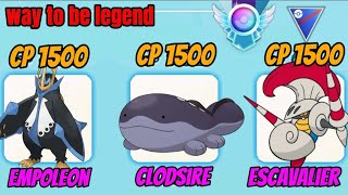 ⚡️VERY GOOD ANTIFAIRY TEAM IN SUPER CLODSIRE LEAGUE EMPOLEON AND ESCAVALIER ⚡️ [upl. by Sinclair423]