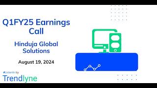 Hinduja Global Solutions Earnings Call for Q1FY25 [upl. by Amolap818]